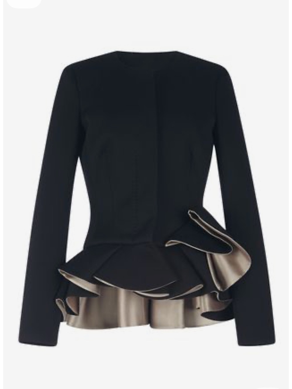 Antonio Berardi Modual Jersey Ruffled Blazer